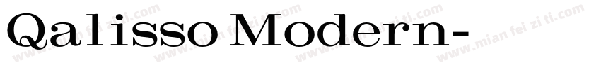 Qalisso Modern字体转换